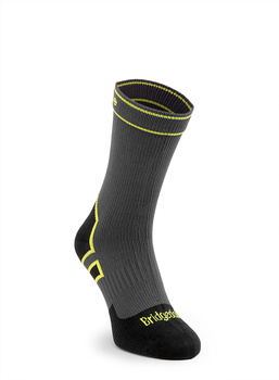 Skarpety Bridgedale StormSock Lightweight Boot - grey/lime