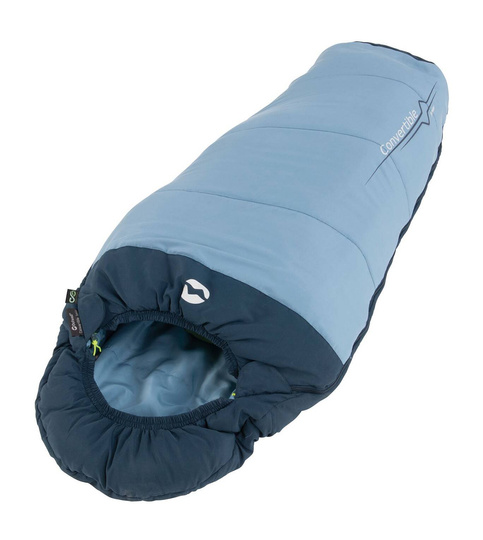 Śpiwór dziecięcy Outwell Convertible Junior (120-150 cm) - ice/navy