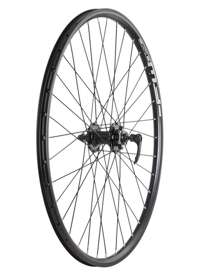 Koło przód 27,5" piasta XMX-A291QF hamulec tarczowy, łożyska maszynowe, obręcz Rodi FW DISC, czarne-szprychy