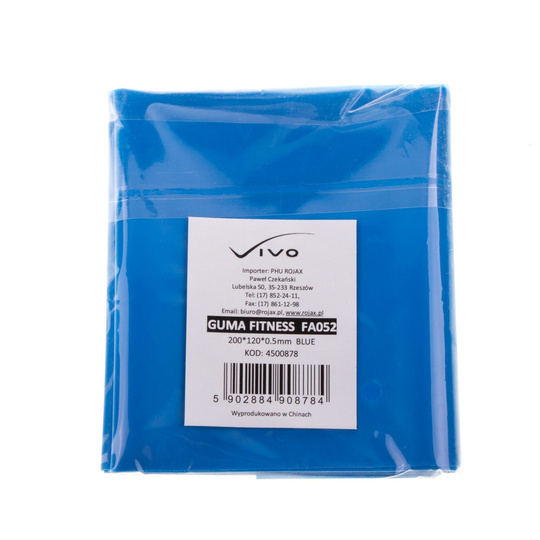 Guma fitness Vivo 200x12x0,5 niebieska