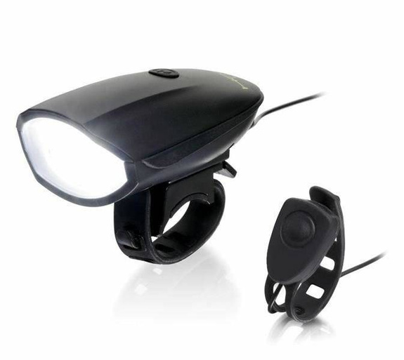 Lampka 250 lm + klakson HORNIT 120db czarny 54832676