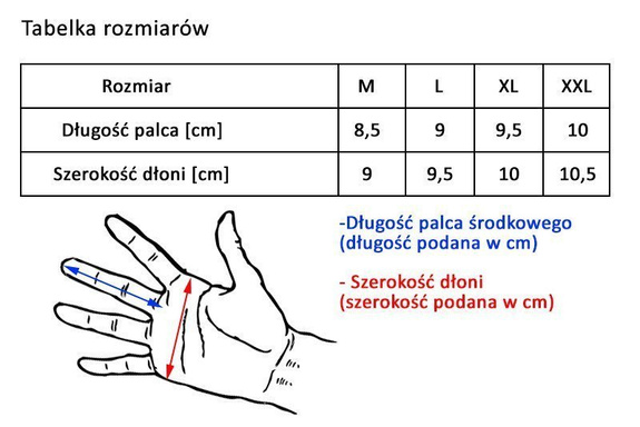 Rękawiczki rowerowe Vivo SB-02-1582-E - Czarne