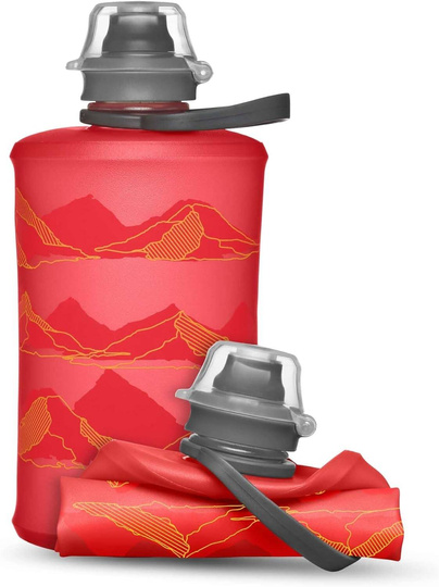 Elastyczna butelka HydraPak Stow Mountain 350ml Redwood
