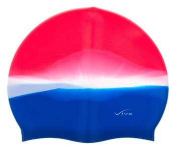Czepek silikonowy Vivo B-1313 multikolor czerwono-biało-niebieski