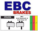 Klocki rowerowe EBC (organiczne) Avid System Juicy 3, 5 & 7 Hydraulic Ultimate & Mechanical BB7 CFA394