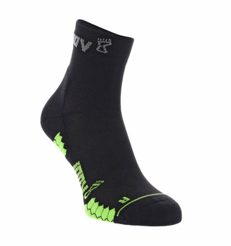 Skarpety inov-8 TrailFly Sock Mid. Czarno-zielone. Dwupak.