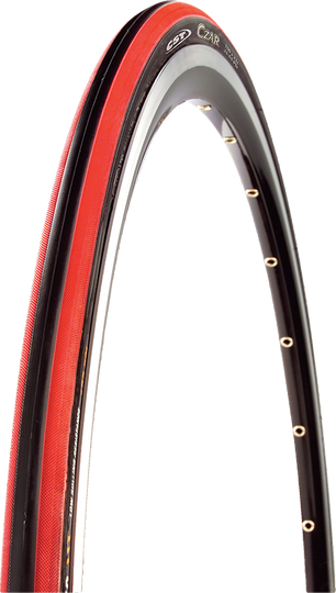 Opona CST PREMIUM CZAR COMP 700x23 C czarno-czerwona