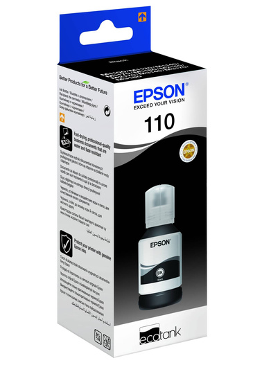 Tusz EPSON 110 EcoTank - czarny, 120 ml