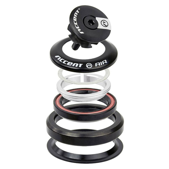 Stery zintegrowane HI-AIR 1-1/8" IS42/IS42 łożyska maszynowe, czarne