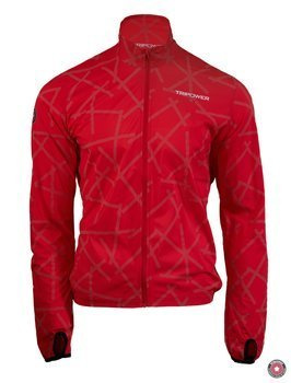 Wiatrówka kolarska z odblaskami TRIPOWER Lightning Racing Red