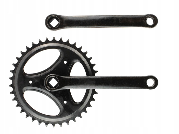 Korba stalowa prawa + lewa na kwadrat 38T - 165mm