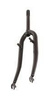 Widelec 28" trekking 1" 25,4x240x100 mm gwintowany stalowy czarny