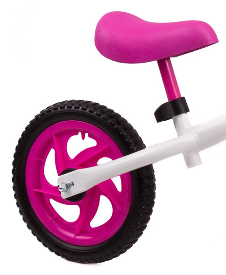 Rowerek biegowy Vivo V5022 12" EVA white-pink 