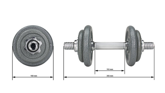 Hantle walizka 10kg Vivo FG003
