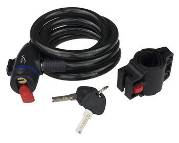 Zamknięcie Vivo LQ-323 12 x 1800 mm na klucz transparentne czarne z uchwytem