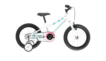 Rower Kross MINI 3.0 16" biały seledyn-koral  połysk KRMN3Z16X10W005101