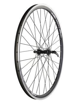 Koło przód 27,5" piasta XMX-A281Q F łożyska maszynowe uszczelniane, czarna obręcz stożkowa, czarne szprychy