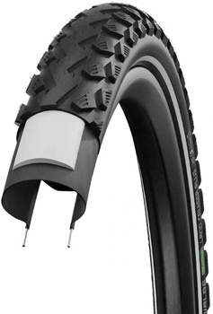 Opona SCHWALBE LAND CRUISER PLUS 28x1.40 700x35C PunctureGuard Green Compound 50EPI czarna Reflex