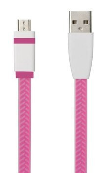 Kabel TB USB - Micro USB 1m. różowy