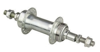 Piasta tylna stalowa  QS-102 36-otworów  srebrna -128 x 185