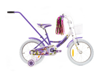 Rower dziecięcy ROCK KIDS JASMINE 20" biało-fioletowy