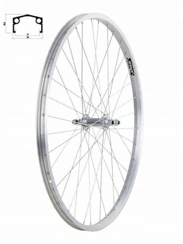 Koło przednie aluminiowe XMX z piastą stalową - 24"