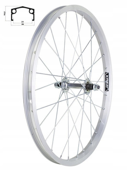 Koło przednie aluminiowe z piastą stalową - 20"