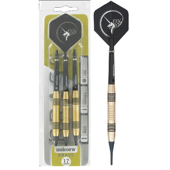 Rzutki Unicorn Core Brass darts 19g soft tip 03957