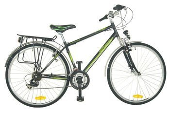 Rower R'Land trekking GINESSO męski czarno-zielony