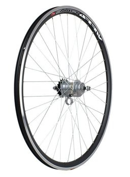 Koło tylne 26" piasta Shimano Nexus 3-biegowa z osprzętem, obręcz stożek czarna