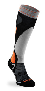 Skarpety narciarskie Bridgedale Ski Midweight Merino P - black/silver