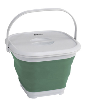 Wiadro Outwell Collaps Bucket Square w/lid - shadow green