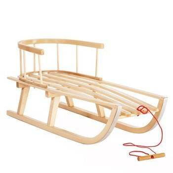 Sanki drewniane z oparciem ST