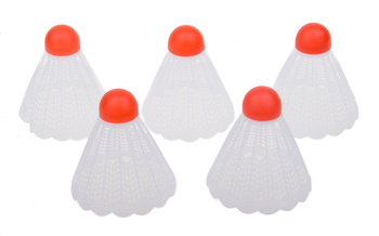 Lotki do badmintona Vivo plastikowe białe 5szt tuba 