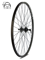 Koło przód 28"piasta Shimano HB-TX506, hamulec tarczowy 6 śrub, obręcz Rodi FW Disc czarna