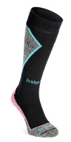 Damskie skarpety narciarskie Bridgedale Ski Mid+ Merino P Pattern - blk/crl