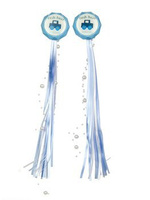 Serpentynka PD-03 wstążki ozdobne do roweru błękitne para