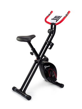 Rower treningowy stacjonarny składany Sportia NS-652-VK1 czarno-czerwony