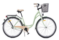 Rower Storm 26" AMSTERDAM Nexus 3-biegi, miętowy błotniki miętowe