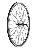 Koło przód 27,5" piasta XMX-A281Q F łożyska maszynowe uszczelniane, czarna obręcz stożkowa, czarne szprychy