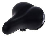 Siodło City Selle Mio SM-1000 H.B czarne, tył krata z jarzemkiem 