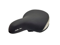 Siodło City Selle Mio SM-1000 H-E czarne, tył szary z jarzemkiem