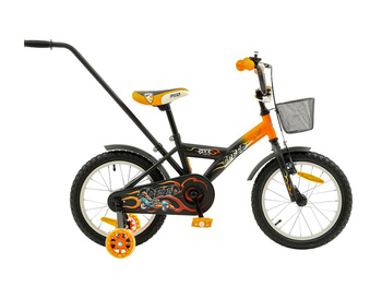 Rower dziecięcy Rock Kids Speed 16" czarno-pomarańczowy