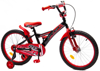 Rower dziecięcy RACER 20" czarno-czerwony