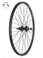 Koło tylne 27,5" Disc piasta XMX A282QR kaseta 8-9-10 rzędów,  hamulec tarczowy, łożyska maszynowe, obręcz nitowana YKL-D23 czarna, szprychy czarne