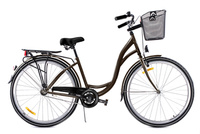 Rower Storm 28" AMSTERDAM 1-biegowy czarny - błotniki czarne