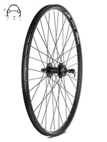 Koło przód 26" DISC piasta XMX-A282QF na łożyskach maszynowych, hamulec tarczowy, aluminiowa obręcz czarna, szprychy czarne