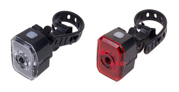 Zestaw oświetlenia Verso 1 LED red 15 Lm przód + tył  