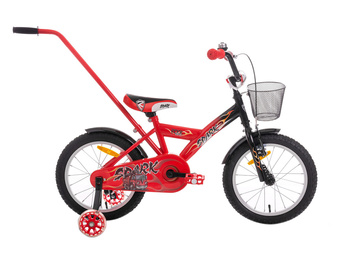 Rower dziecięcy Rock Kids Spark 16" czerwono-czarny
