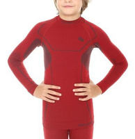 Brubeck LS11460 Bluza chłopięca Thermo ciemno-czerwony 